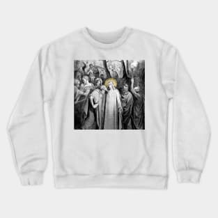 Universal traitor Judas gives the kiss of betrayal to the face of Jesus Christ Crewneck Sweatshirt